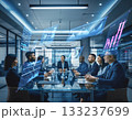 ミーティングする人々 133237699