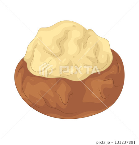 Illustration of stuffed mushrooms  133237881