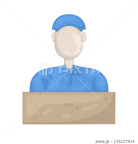 Illustration of courier Illustration of courier 133237914