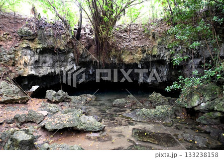 【天城町 海中鍾乳洞「ウンブキ(浅間湾屋洞穴)」開口部】 【天城町 海中鍾乳洞「ウンブキ(浅間湾屋洞穴)」開口部】 133238158