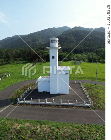 秋田　八峰　チゴキ埼灯（ドローン撮影） 133238228