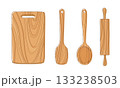木製調理器具のイラスト 133238503