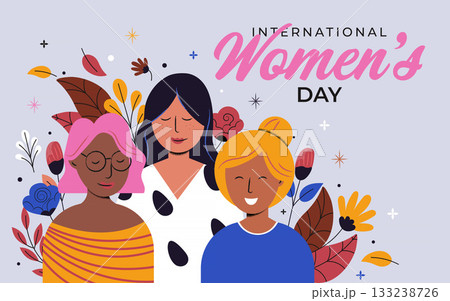 Flat Modern design Illustration of Womens day 4 Flat Modern design Illustration of Womens day 4 133238726