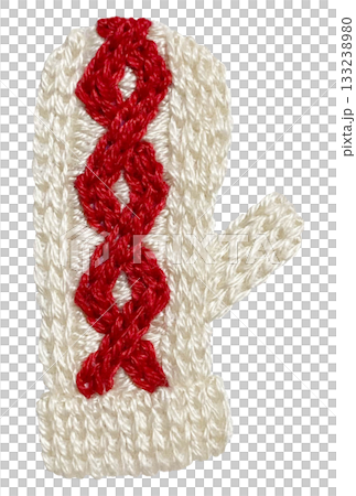 【手袋】手刺繍イラスト素材 133238980