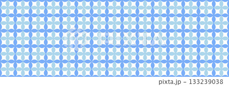 Minimal floral geometric seamless pattern. Soft abstract petal tile background for wrapping, textile and decorative design. Minimal floral geometric seamless pattern. Soft abstract petal tile background for wrapping, textile and decorative design. 133239038