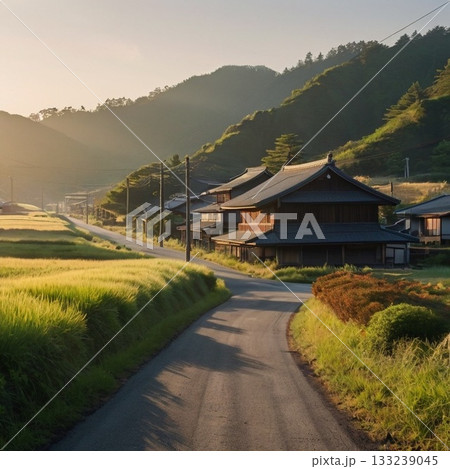 田舎の早朝 田舎の早朝 133239045