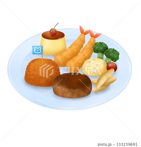 お子様ランチ〈ブルー〉A-1 お子様ランチ〈ブルー〉A-1 133239691