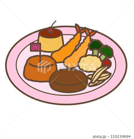 お子様ランチ　B-2 133239694