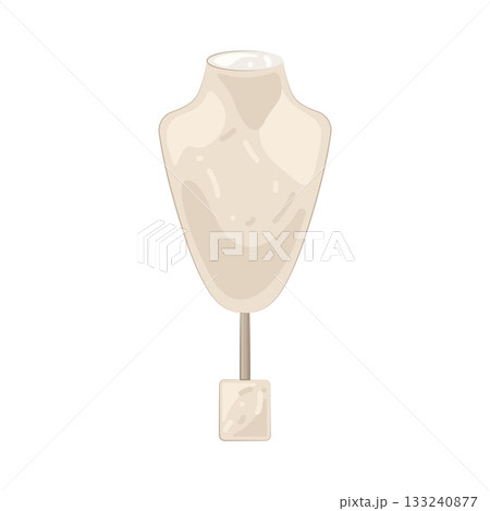 Illustration of necklace stand 133240877