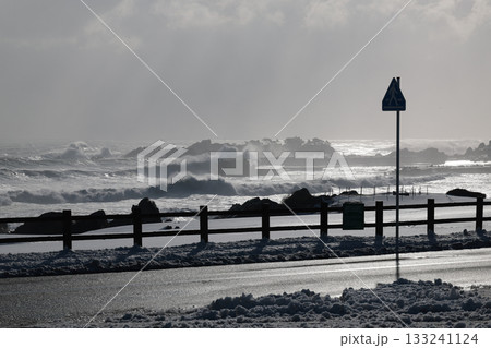 晴れた真冬の種差海岸 133241124