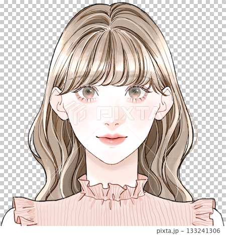 Face type: "Feminine" - heavy bangs Face type: "Feminine" - heavy bangs 133241306
