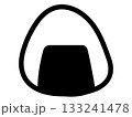 おにぎり　おむすび　三角　白米　海苔　日本食　米　お弁当 133241478