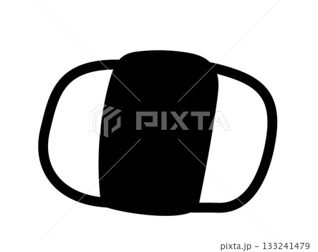 おにぎり　おむすび　俵　白米　海苔　日本食　米　お弁当 133241479