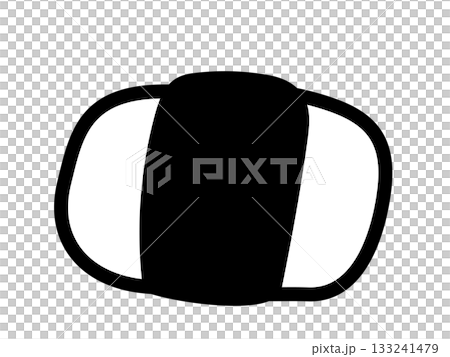 おにぎり　おむすび　俵　白米　海苔　日本食　米　お弁当 133241479