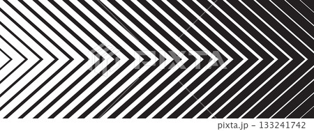 Chevron stripe transition pattern. Abstract geometric bg with arrow shapes. 133241742