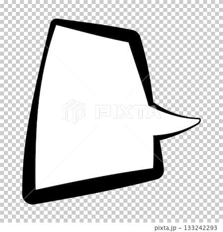 黒色の吹き出しのイラスト 133242293