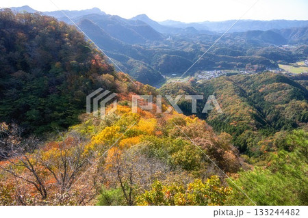 茨城県大子町 袋田の滝周辺の紅葉 茨城県大子町 袋田の滝周辺の紅葉 133244482