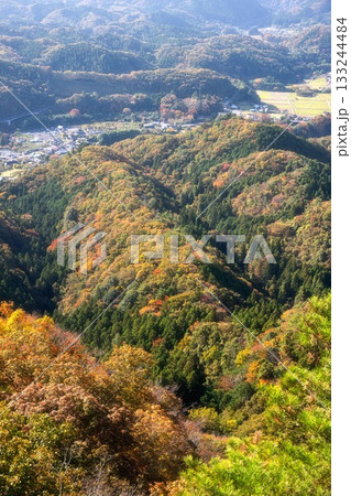 茨城県大子町 袋田の滝周辺の紅葉 茨城県大子町 袋田の滝周辺の紅葉 133244484