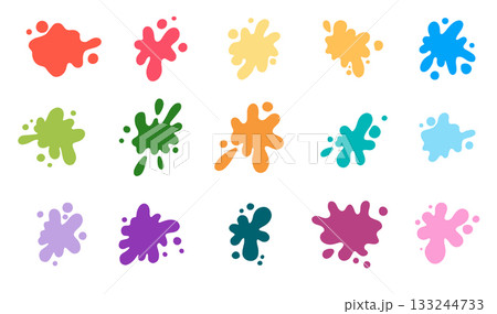 Set of blob shape illustration. Set of blob shape illustration. 133244733