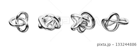 contrasting studio photographs of metal sculptures demonstrating intricate symbolism and transformations 133244886
