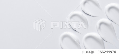 A sample of a white moisturizing cosmetic cream for the body or face with salicylic acid A sample of a white moisturizing cosmetic cream for the body or face with salicylic acid 133244976