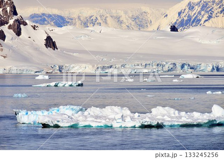 究極の秘境 南極大陸 夏風景 究極の秘境 南極大陸 夏風景 133245256
