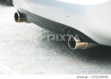 車の改造マフラー(ツイン) 車の改造マフラー(ツイン) 133246948