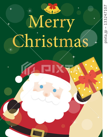 サンタクロースのクリスマスカード 133247107