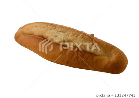 Turkish bread loaf on white background without shadow 133247743