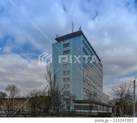 Luhansk Regional Police Department building in Sievierodonetsk before the wa 133247803