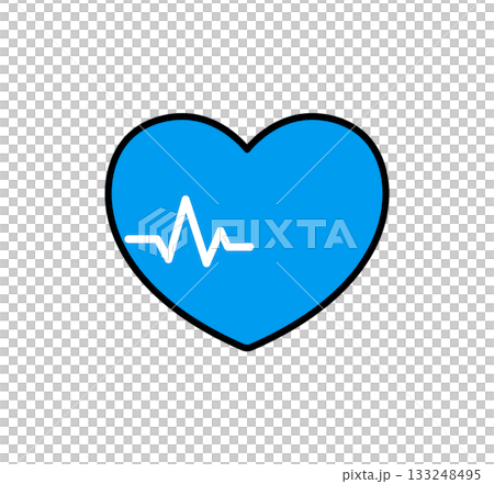 Heart rate icon illustration / vector Heart rate icon illustration / vector 133248495