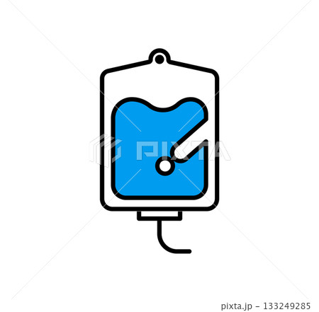 点滴パックのアイコンイラスト / ベクター 133249285