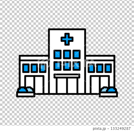 Hospital icon illustration / vector Hospital icon illustration / vector 133249287