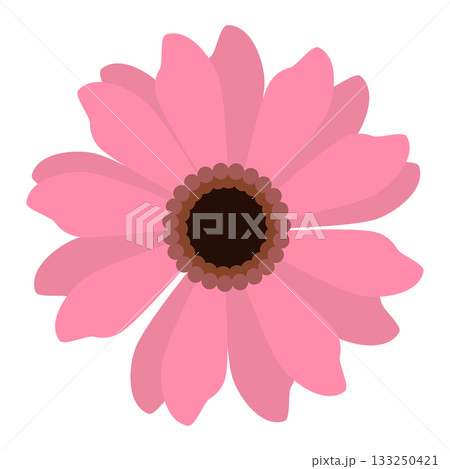 cute pink flower illustration cute pink flower illustration 133250421