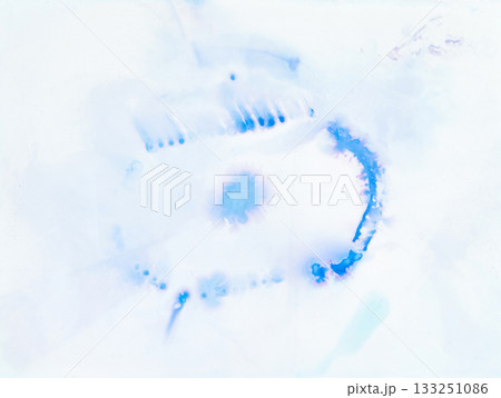 Abstract blue and white watercolor texture with soft brush strokes and organic Abstract blue and white watercolor texture with soft brush strokes and organic 133251086