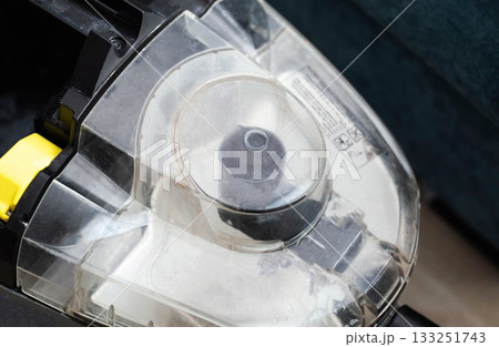 A modern, powerful vacuum cleaner with room vacuuming. Cleaning service, industry 133251743