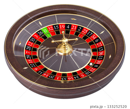 Roulette wheel spinning 3d casino 133252520