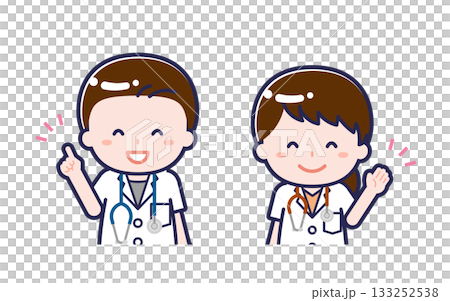 短袖醫生/二人組/男女 01 133252538