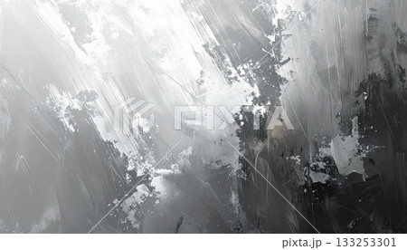 《AI画像》白と黒のペンキの付いた壁 《AI画像》白と黒のペンキの付いた壁 133253301