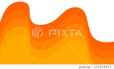 Abstract Layered Gradient Flow on White Background with Smooth Curves Abstract Layered Gradient Flow on White Background with Smooth Curves 133253411