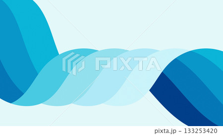 Abstract Overlapping Curves in Gradient Flow on Light Background 133253420