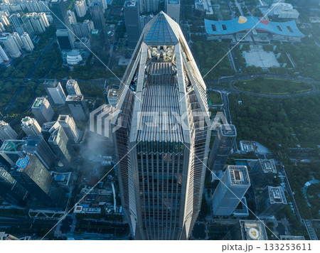 Aerial view of landscape in Shenzhen city, China Aerial view of landscape in Shenzhen city, China 133253611