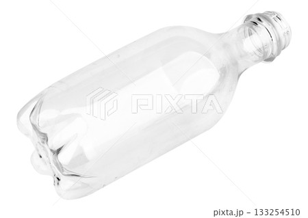 Plastic water bottle on white background Plastic water bottle on white background 133254510
