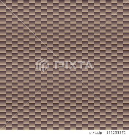 Woven Geometric Pattern in Brown and Beige. Abstract seamless pattern mosaic background. Geometric texture surface tiles. Graphic design vector illustration for Cover Banner Greeting Card Invitation 133255372