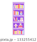 Cute pastel romance bookshelf bookmark design 133255412