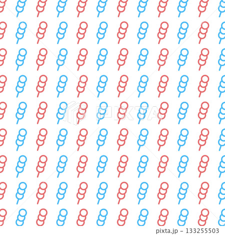 赤青の団子の背景素材 133255503