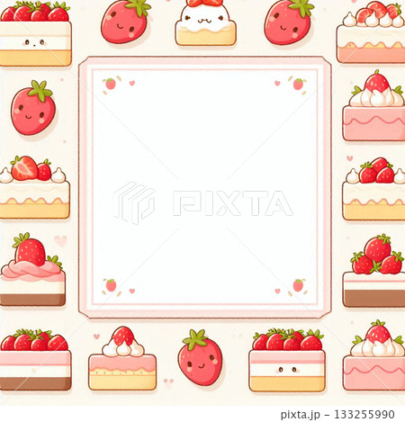 メッセージを書けるスイーツフレーム 133255990