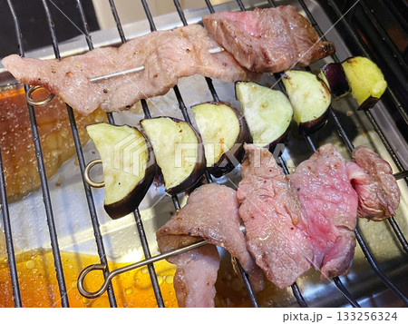 牛肉とナスの串焼き 133256324