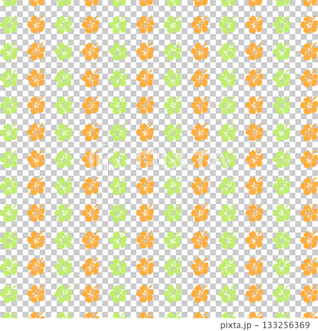 Green-orange hibiscus background material 133256369