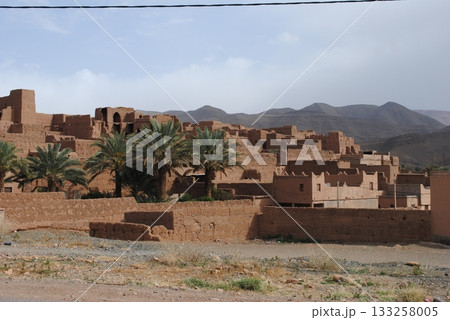 View to Ouarzazate old city aka kasbah and Crane nest, Morocco View to Ouarzazate old city aka kasbah and Crane nest, Morocco 133258005